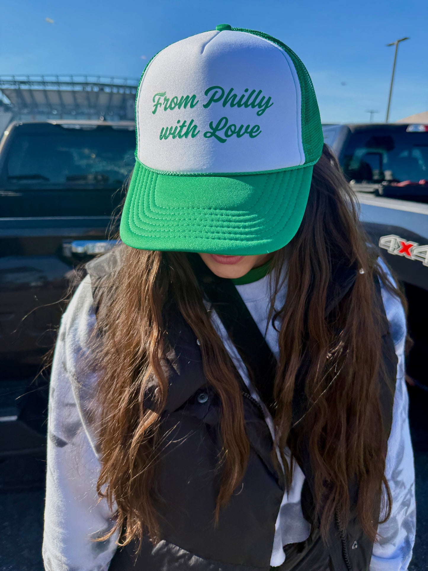 from philly with love foam trucker hat