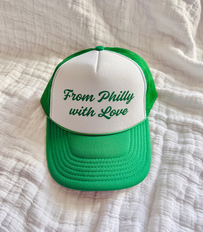 from philly with love foam trucker hat